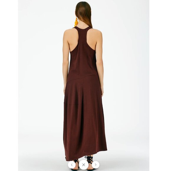 Tibi T-Shirt Sleeveless Dress Brown - Picture 4 of 5